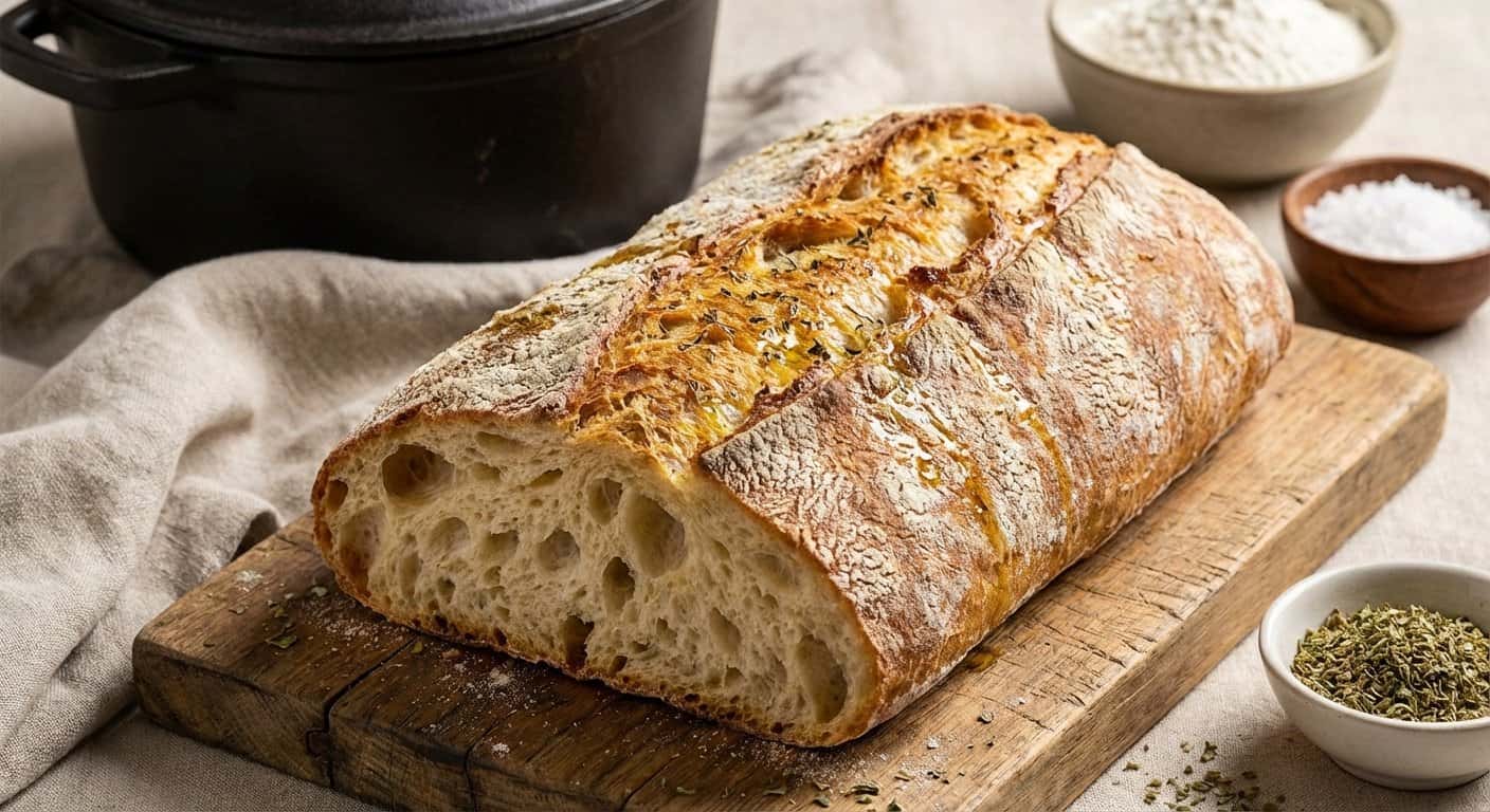 Chapata Horneado en Olla con Orégano