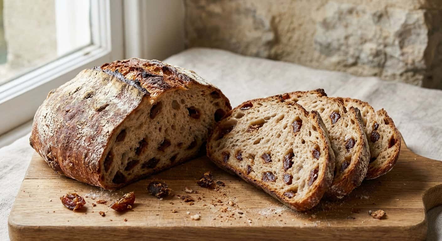 Chapata sin amasado con dátiles