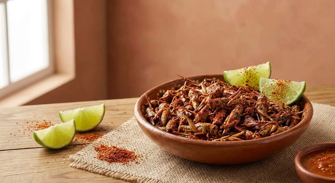 Chapulines Tostados con Limón y Chile