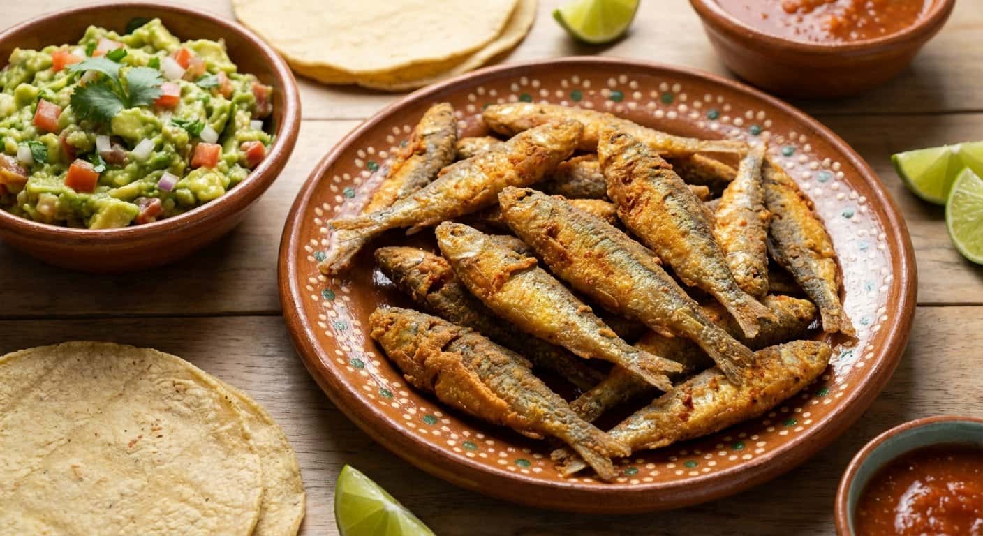 Charales Fritos con Guacamole