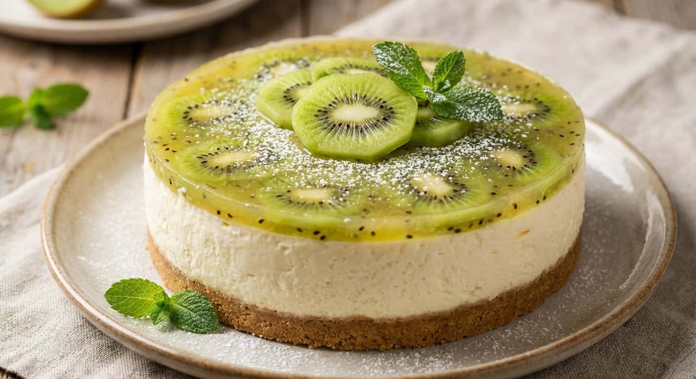 Cheesecake de Kiwi