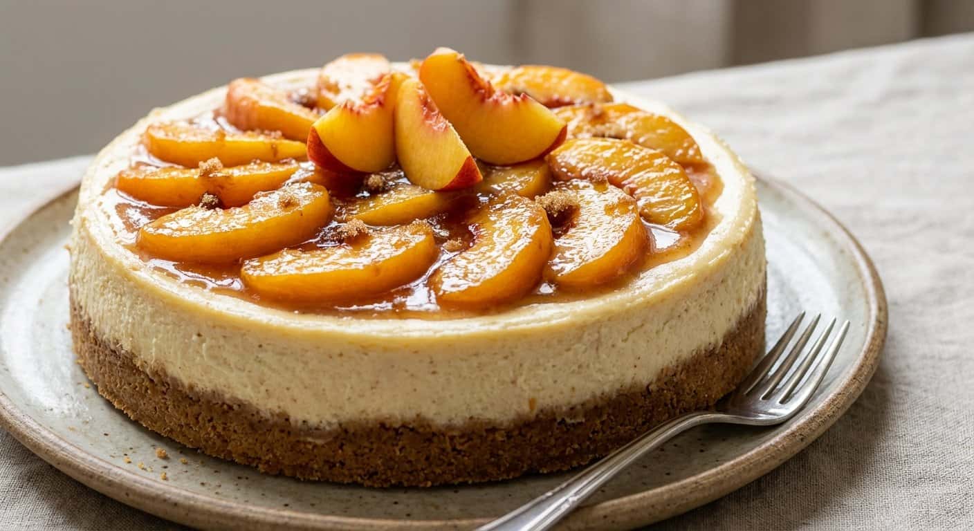 Cheesecake de Melocotón