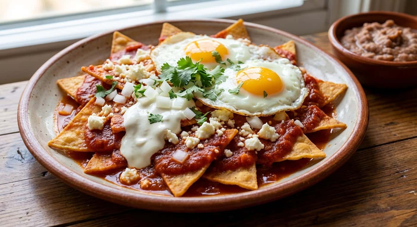 Chilaquiles Rojos Tradicionales