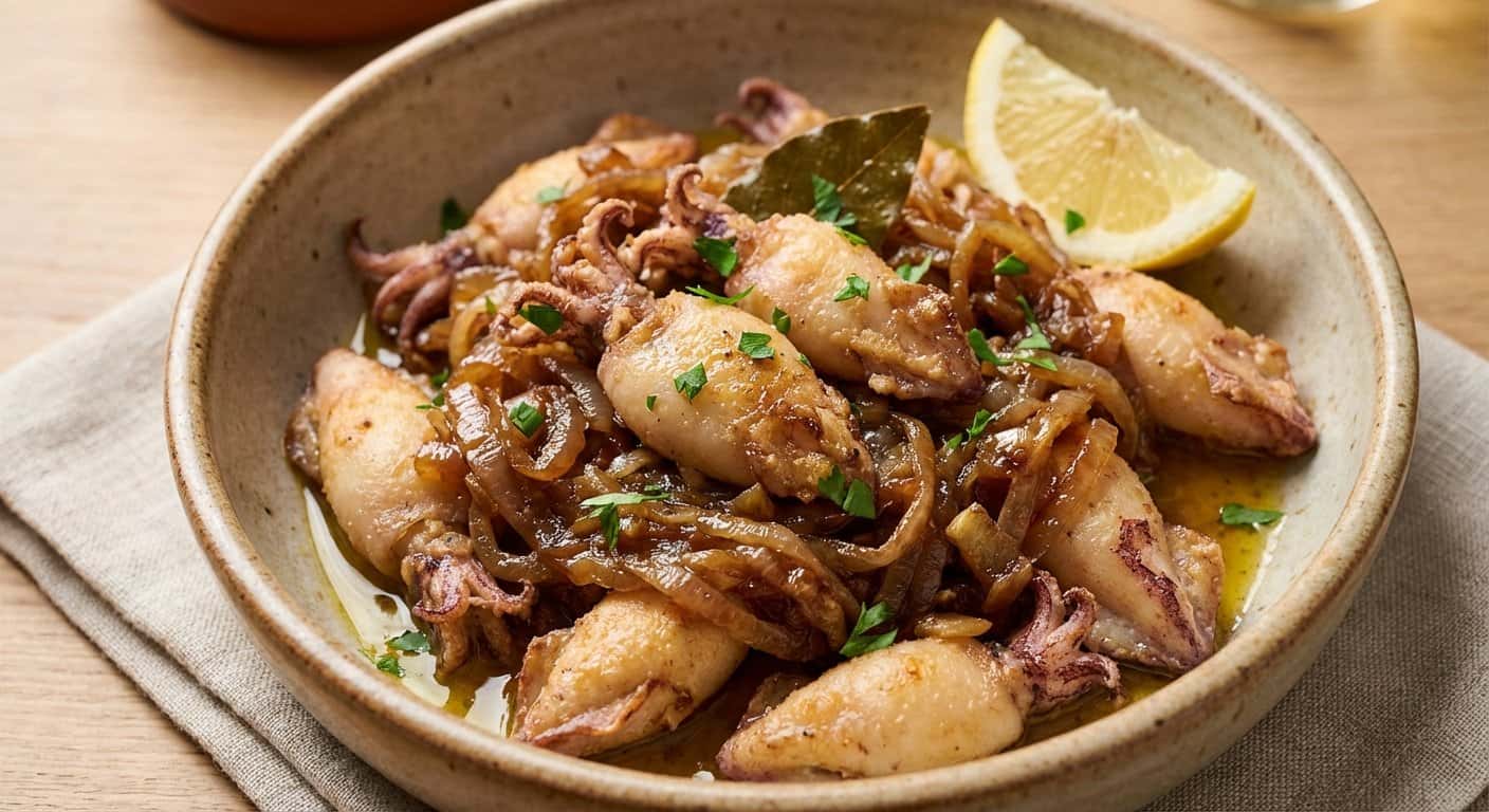 Chipirones Encebollados