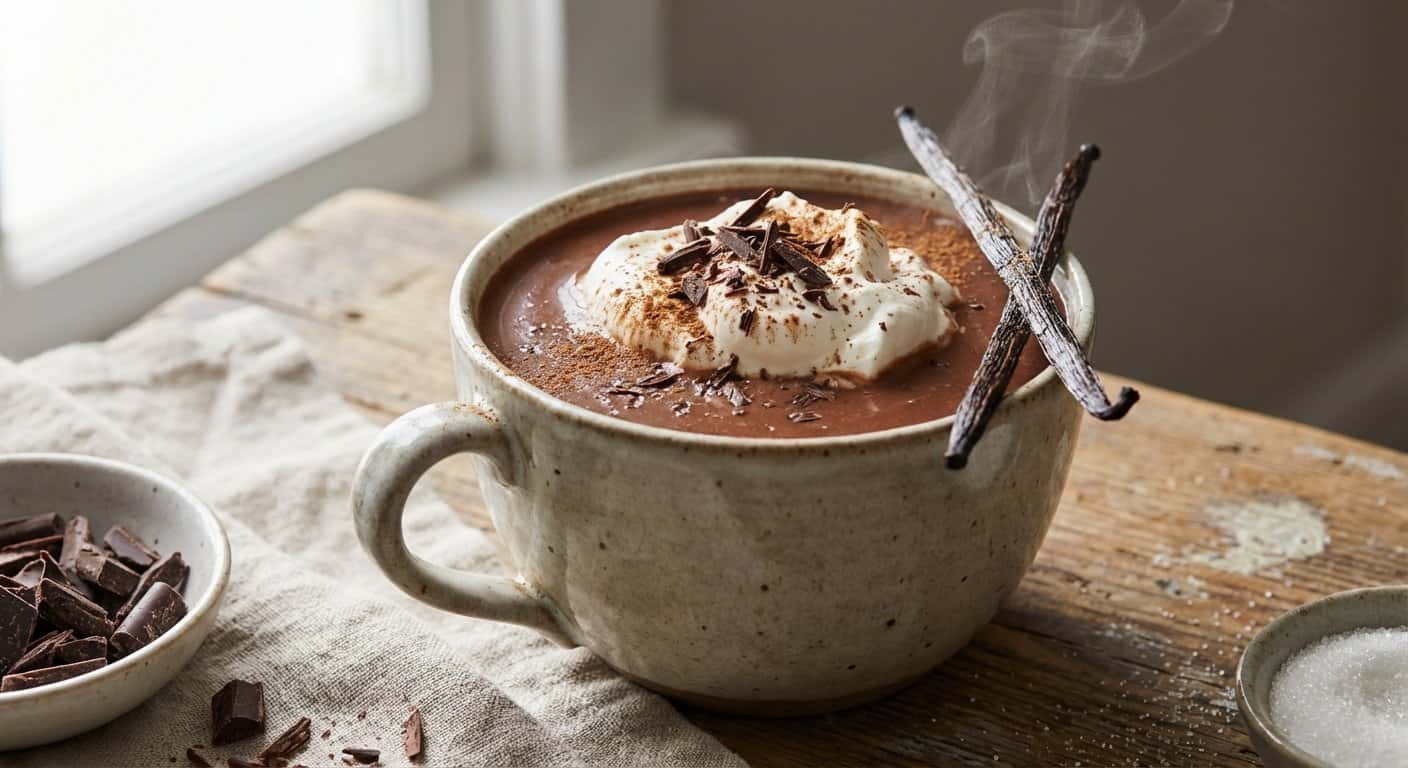 Chocolate Caliente con Vainilla