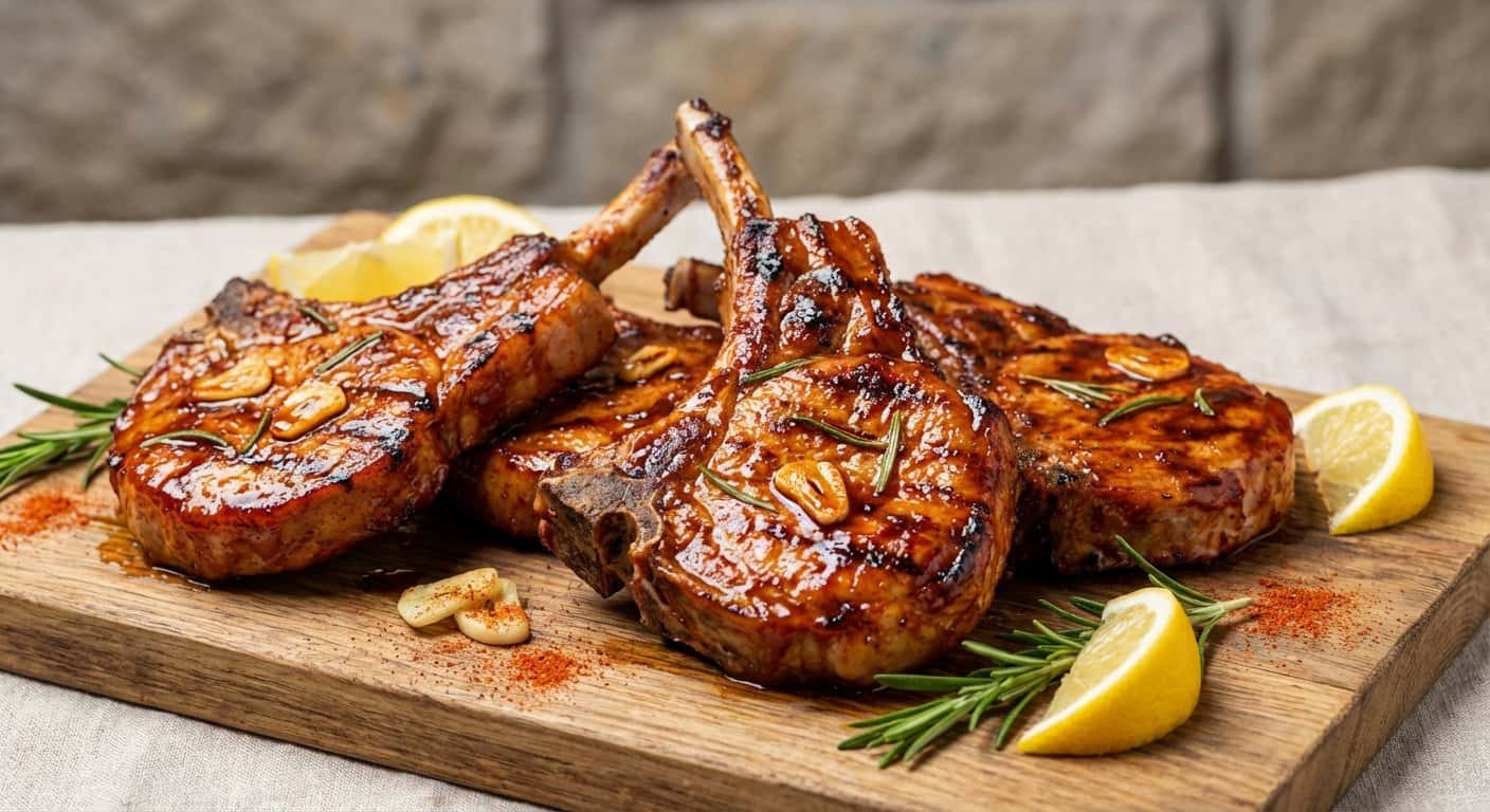 Chuletas de Cerdo a la Barbacoa