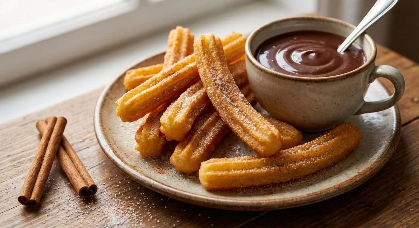 Churros con Chocolate Español
