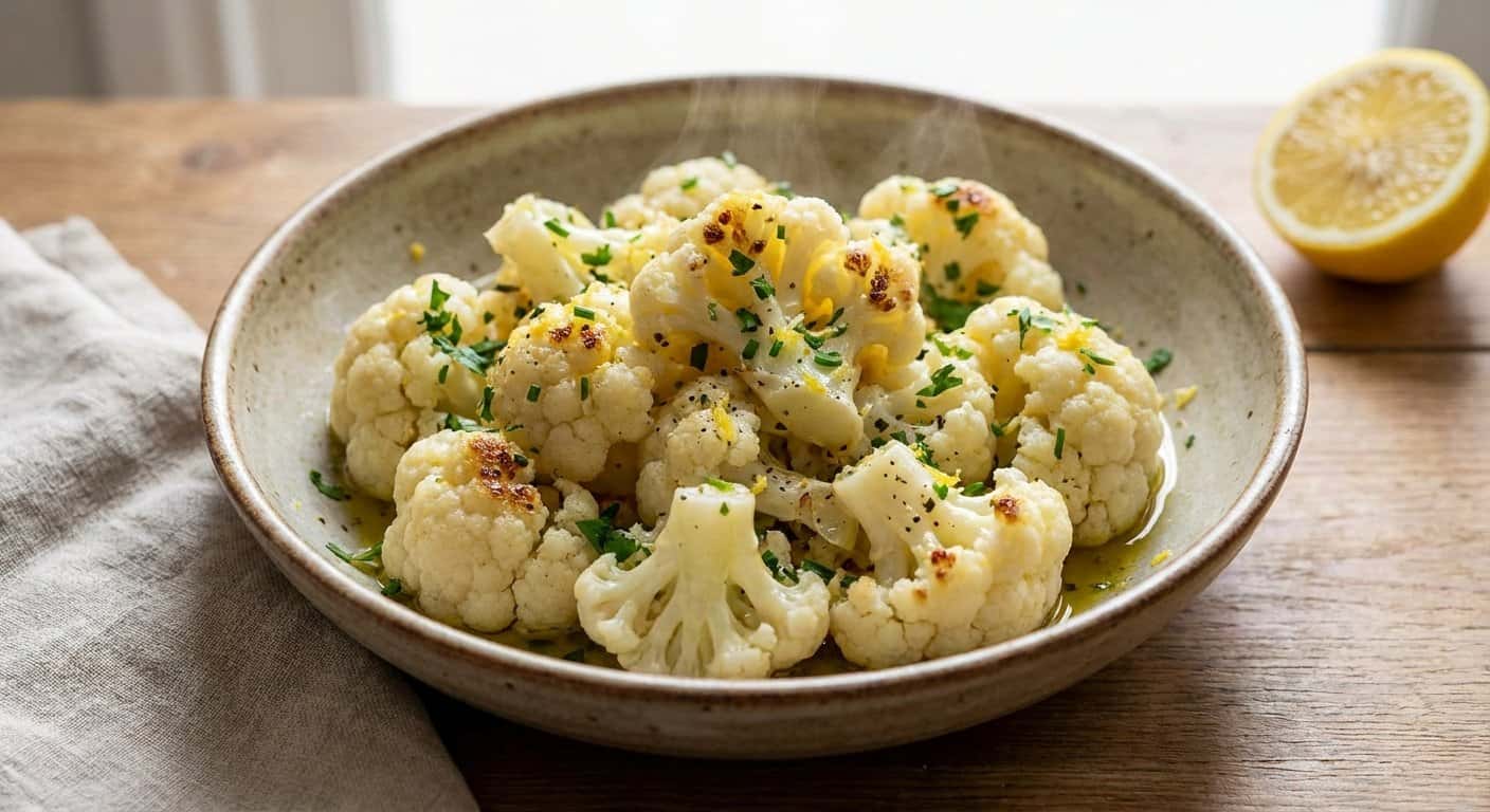 Coliflor al Vapor con Hierbas