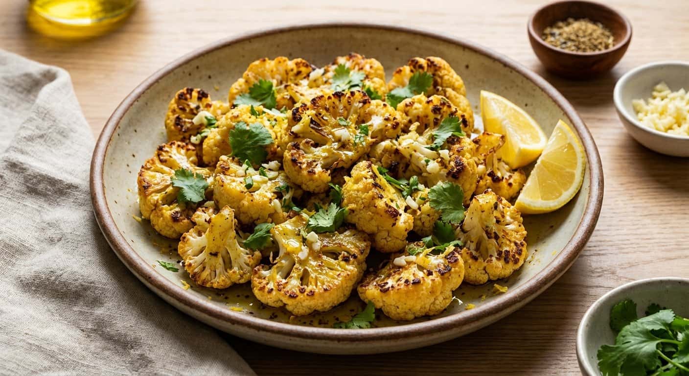 Coliflor Asada con Cilantro