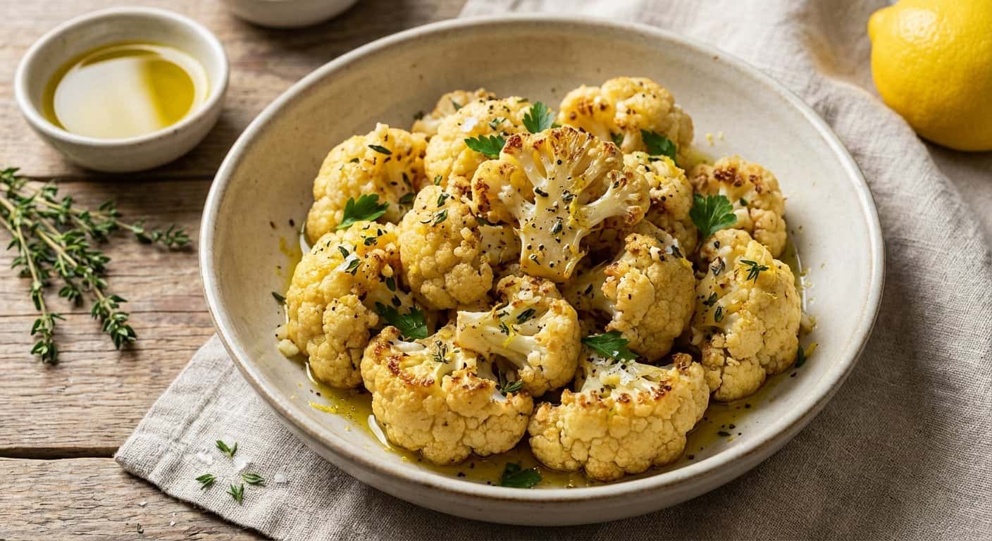 Coliflor Asada con Tomillo