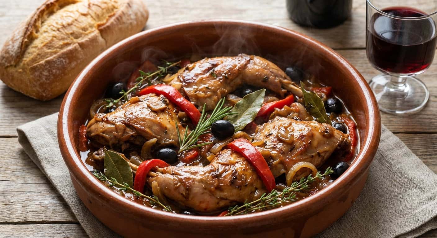 Conejo a la Cazadora