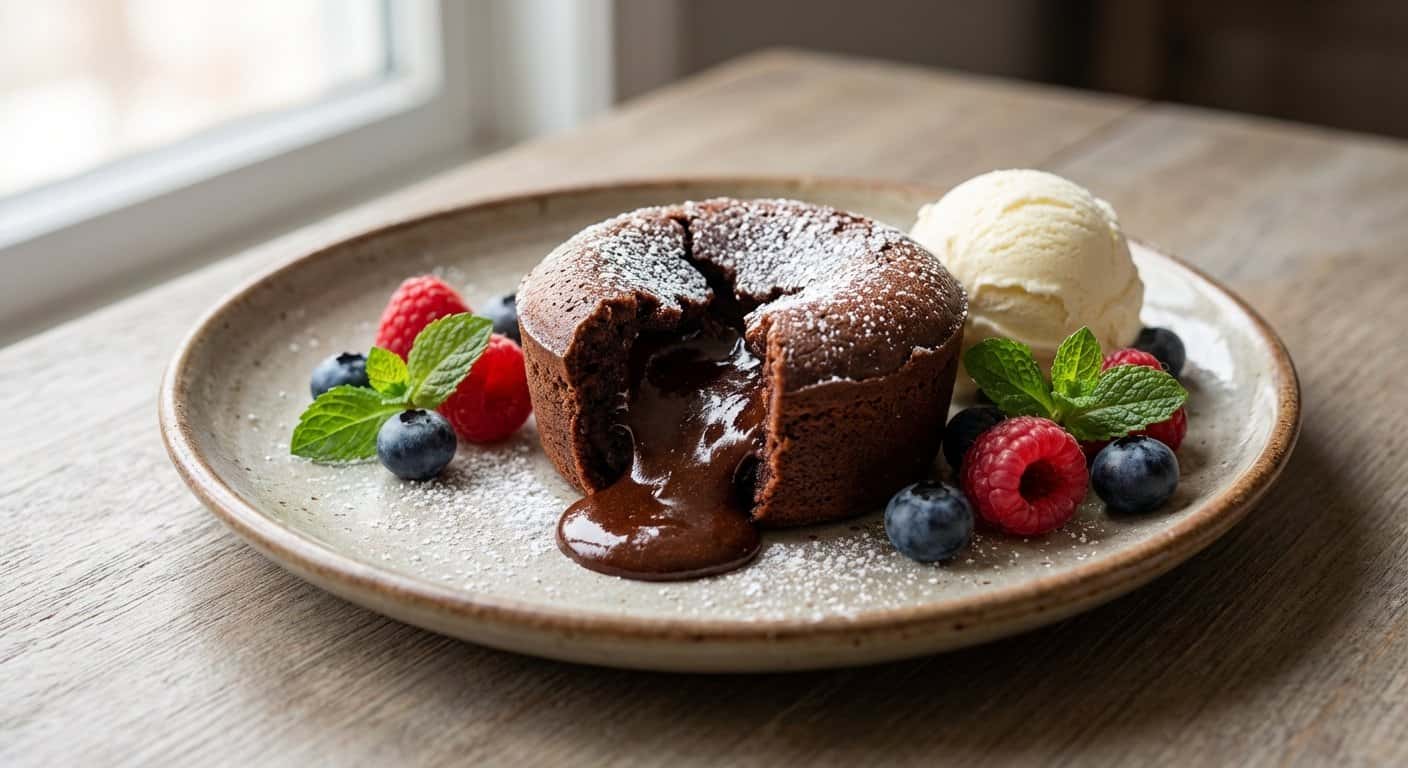 Coulant de Chocolate Individual en Airfryer