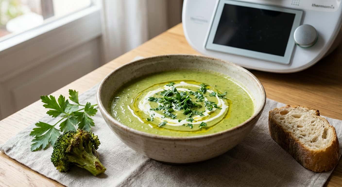 Crema de Brócoli con Perejil en Thermomix