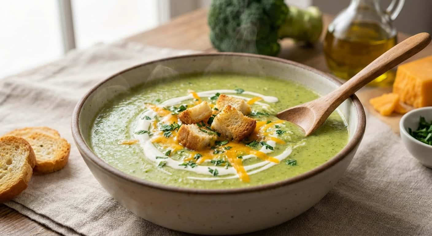 Crema de Brócoli Cremosa con Queso