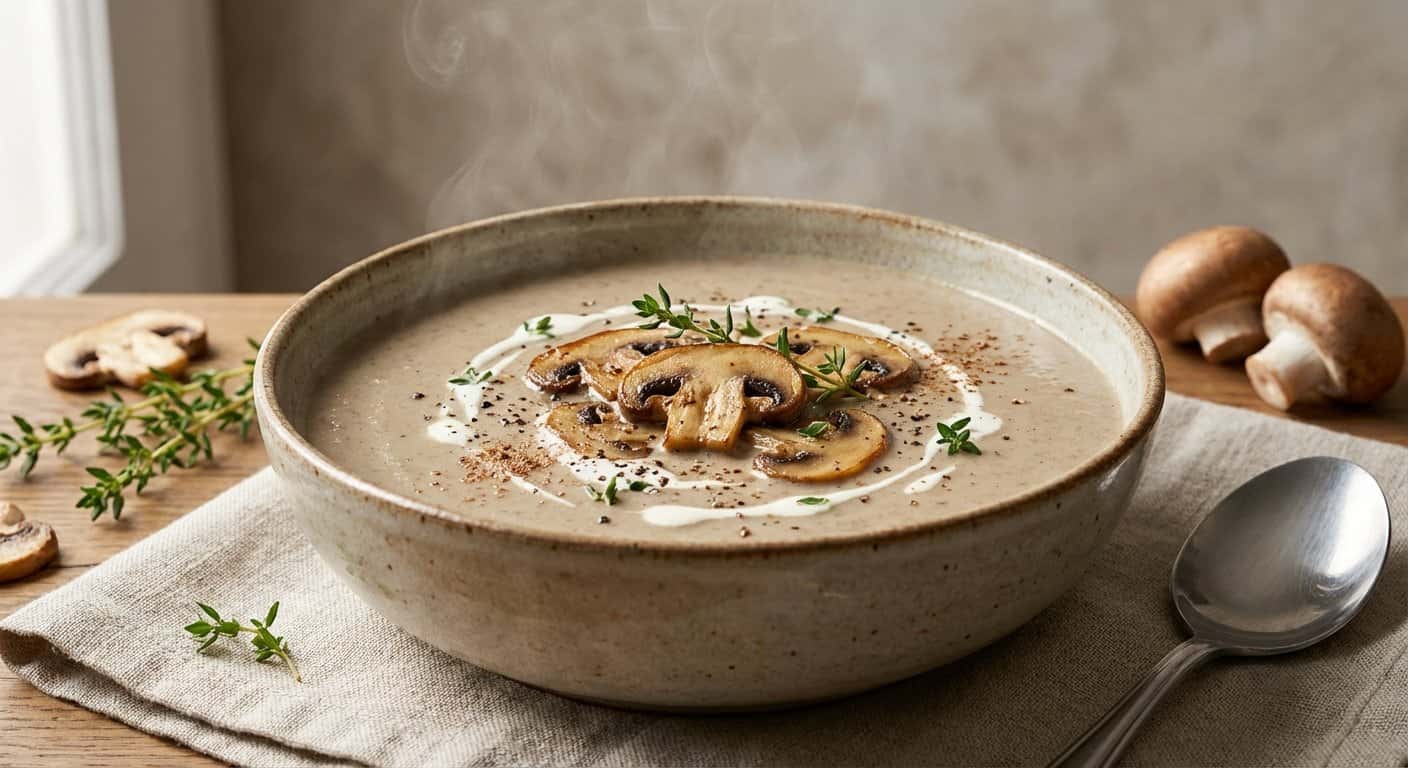 Crema de Champiñones al Tomillo