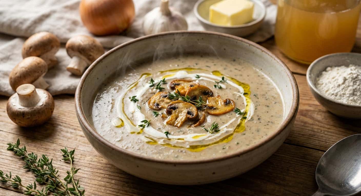 Crema de Champiñones Casera