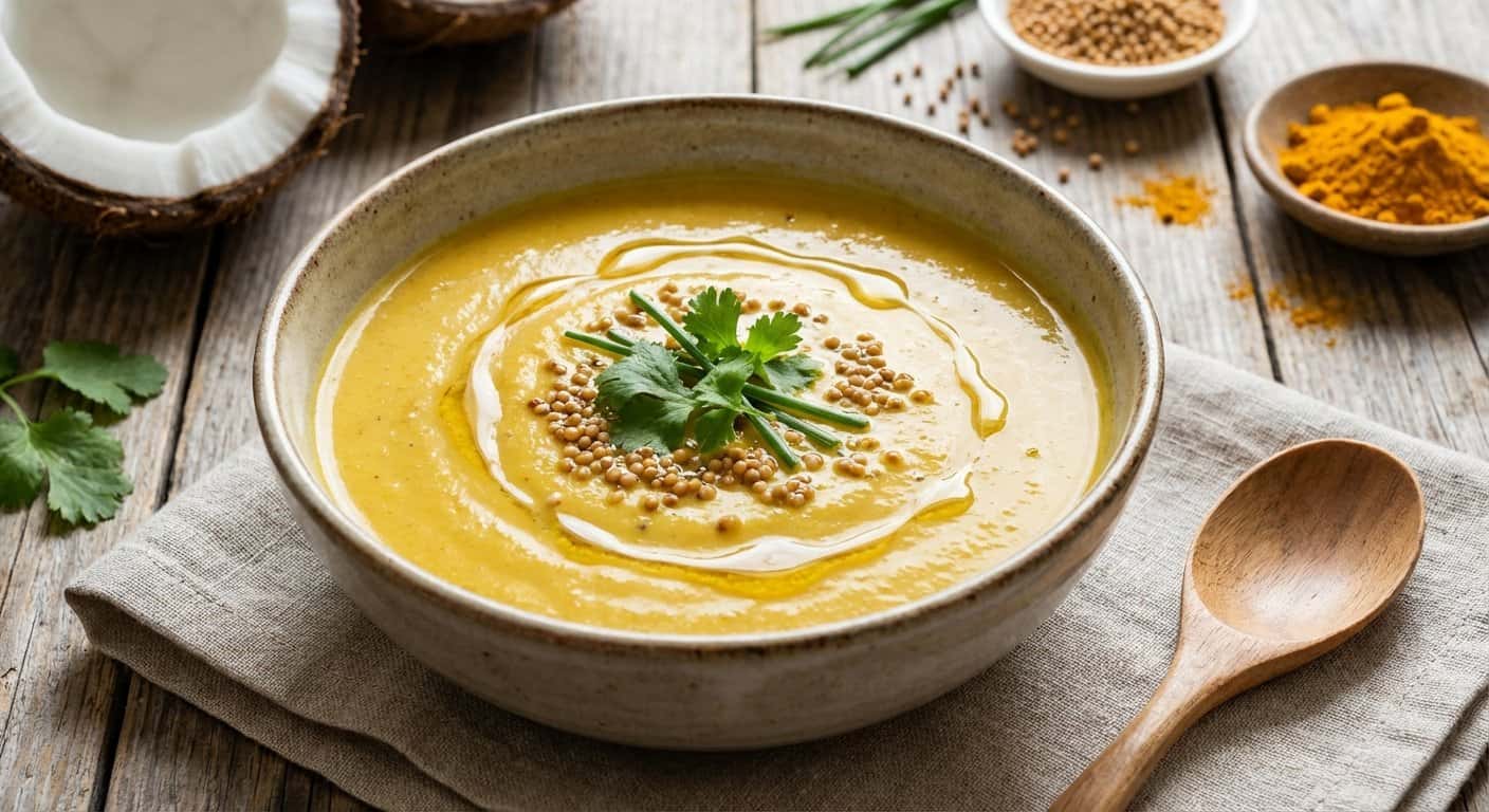 Crema de Coco y Mostaza Antigua Baja en Carbohidratos