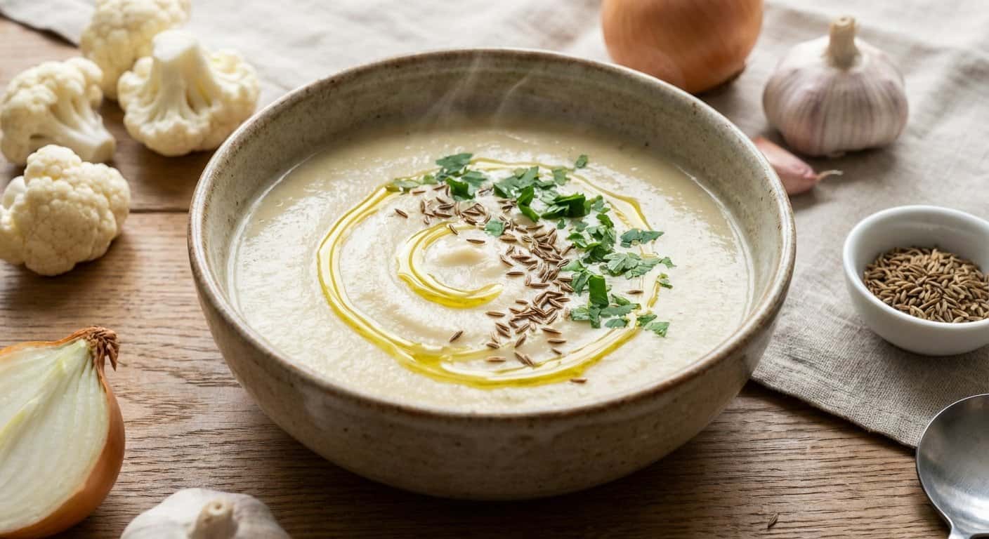 Crema de Coliflor con Comino en Thermomix