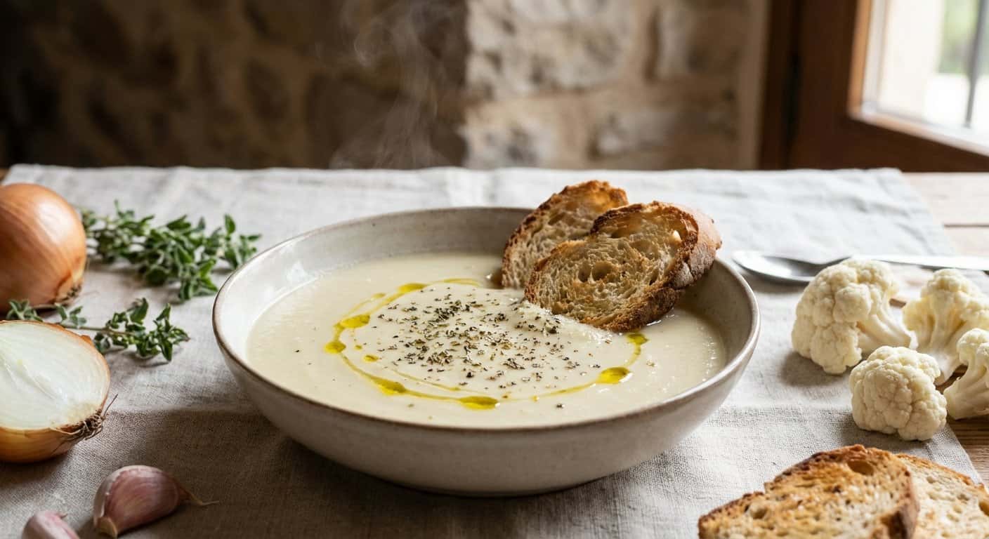 Crema de Coliflor con Orégano en Thermomix