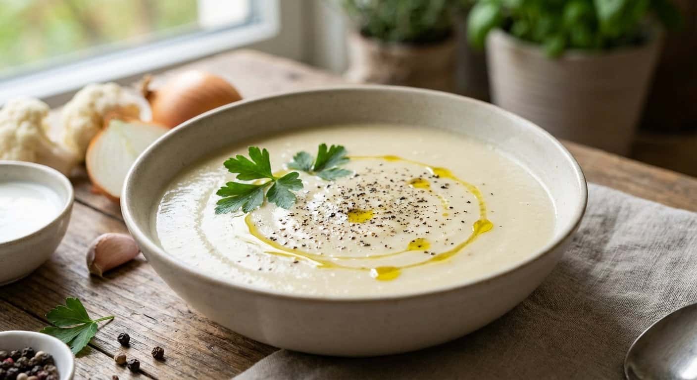 Crema de Coliflor con Pimienta Negra