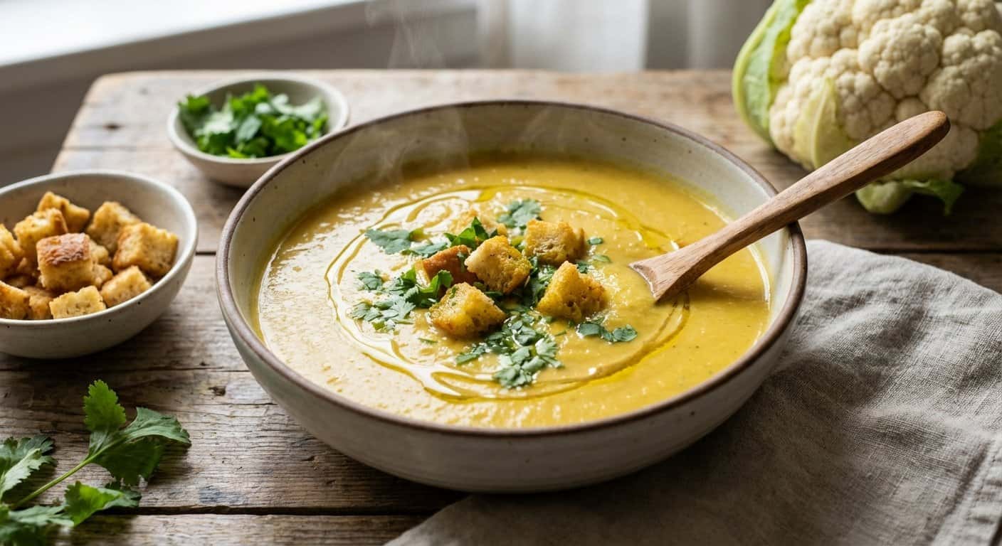 Crema de Coliflor y Curry