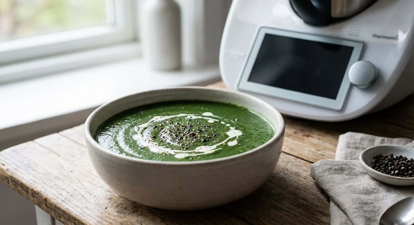 Crema de Espinacas con Pimienta Negra en Thermomix