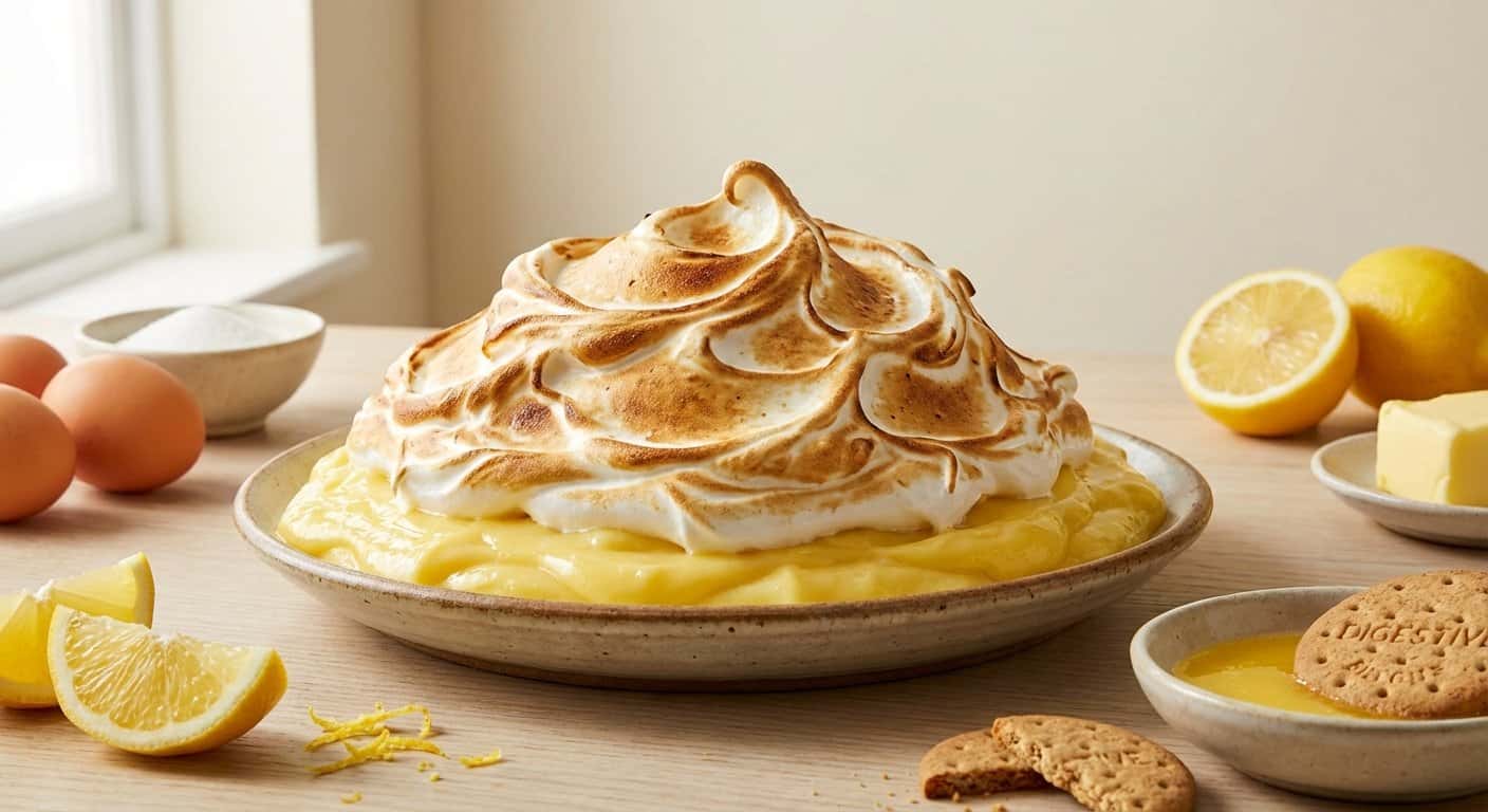 Crema de Limón con Merengue Tostado