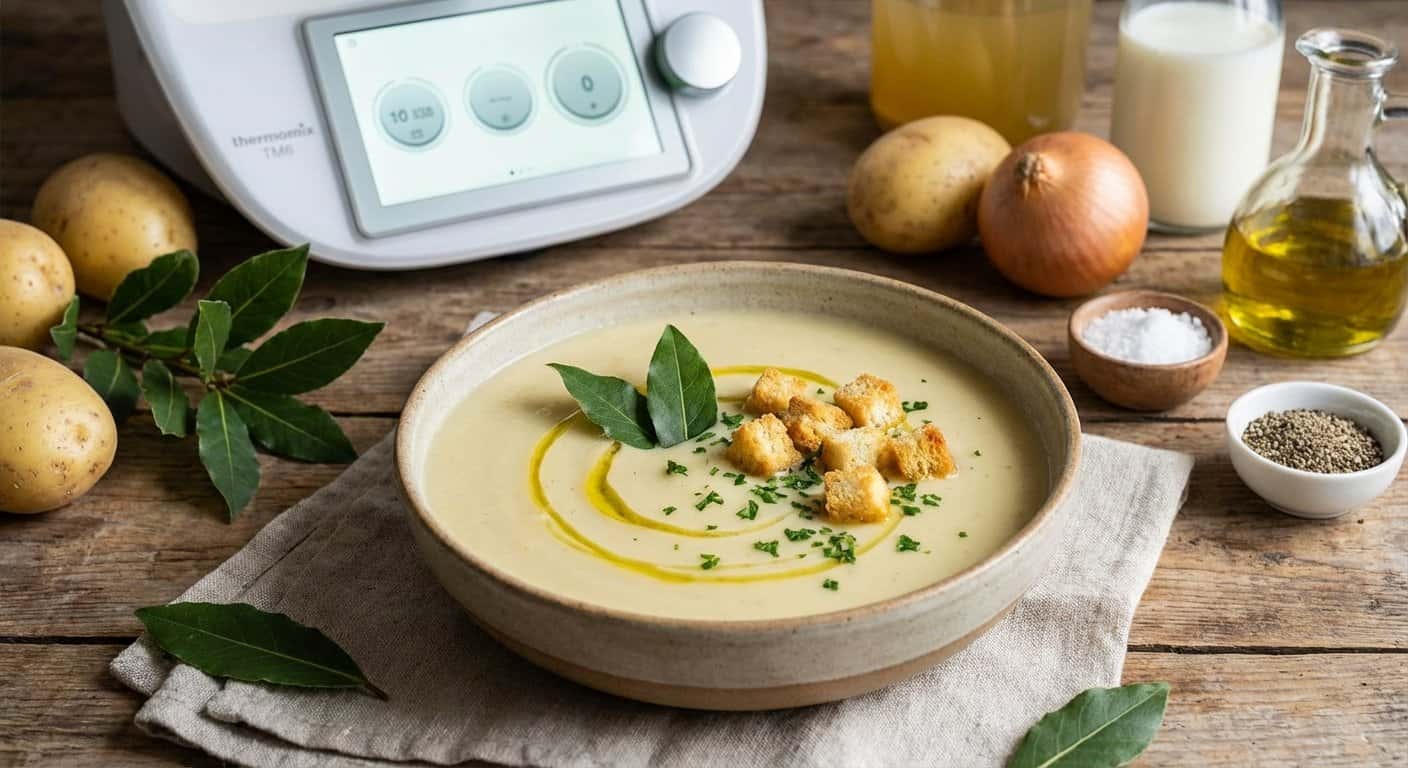Crema de Patata con Laurel en Thermomix