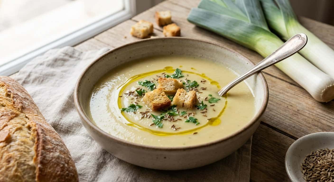 Crema de Puerro con Comino en Thermomix