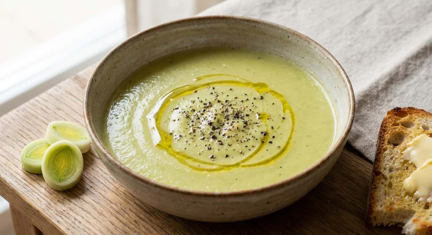 Crema de Puerro con Pimienta Negra