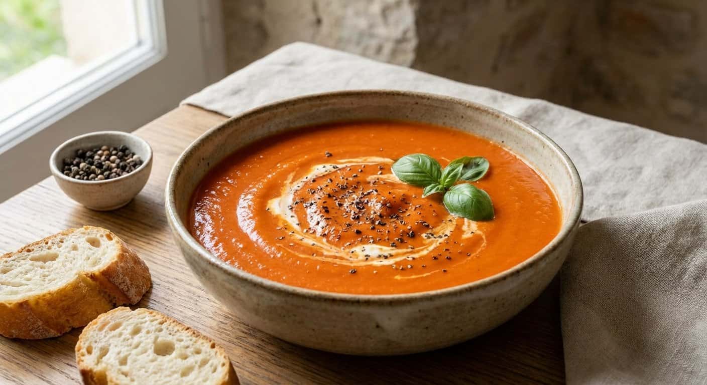 Crema de Tomate con Pimienta Negra