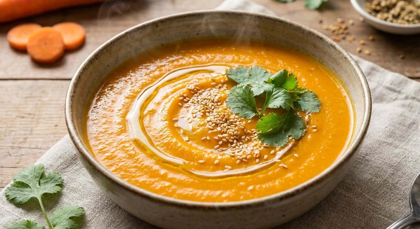 Crema de Zanahoria con Curry Suave