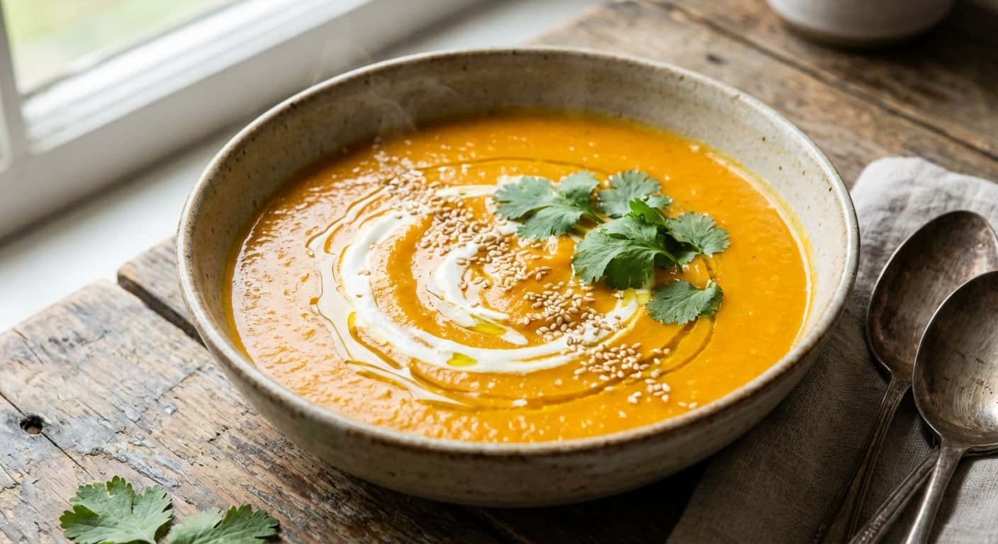 Crema de Zanahoria con Jengibre y Naranja