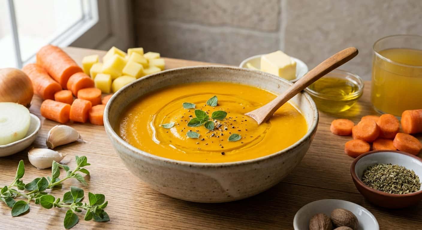 Crema de Zanahoria con Orégano en Thermomix