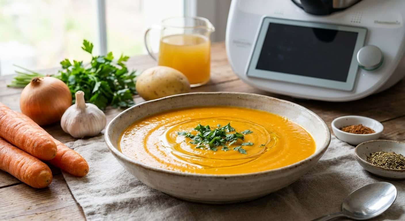 Crema de Zanahoria con Perejil en Thermomix