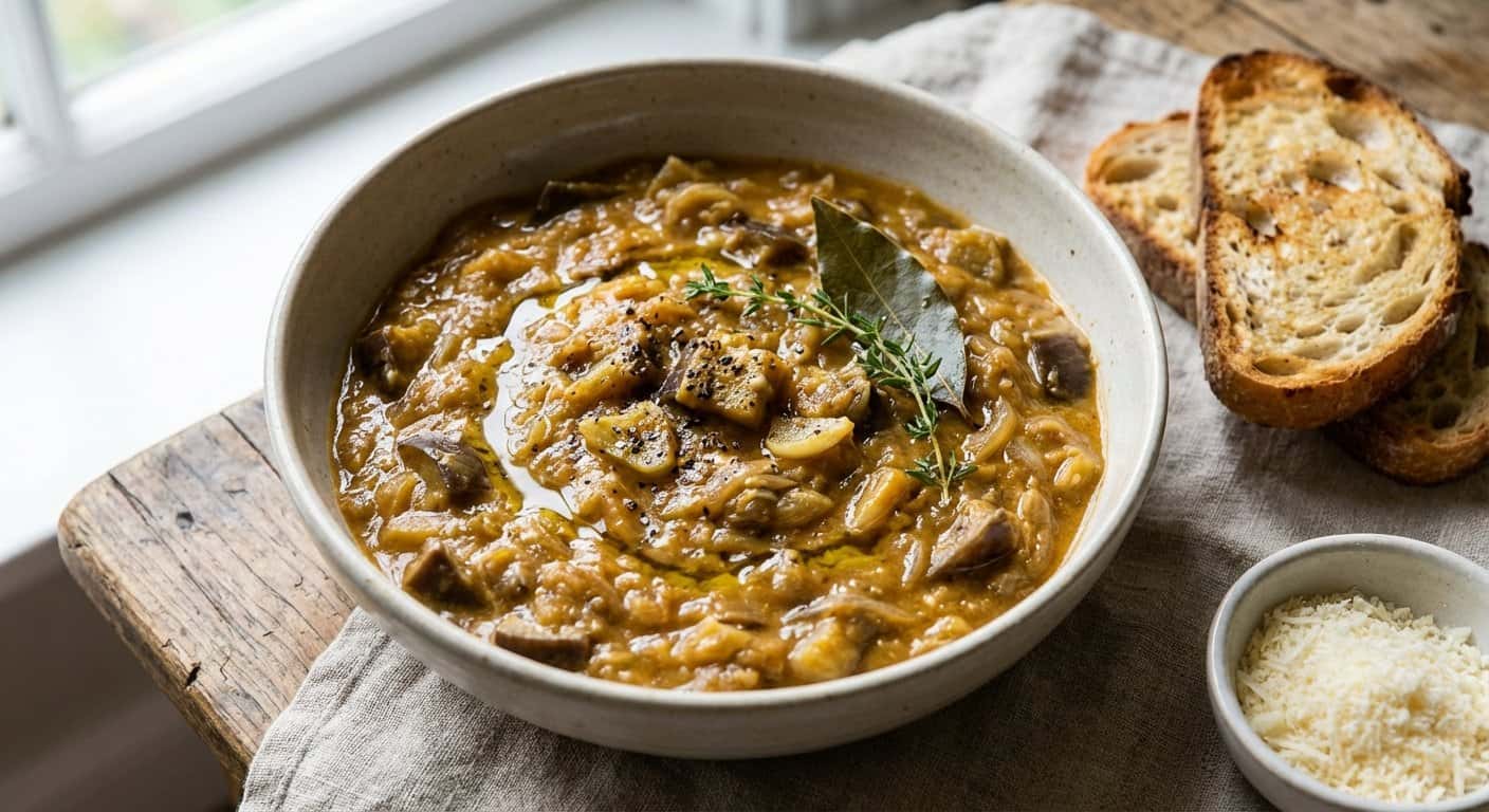 Crema Lenta de Berenjena con Sidra