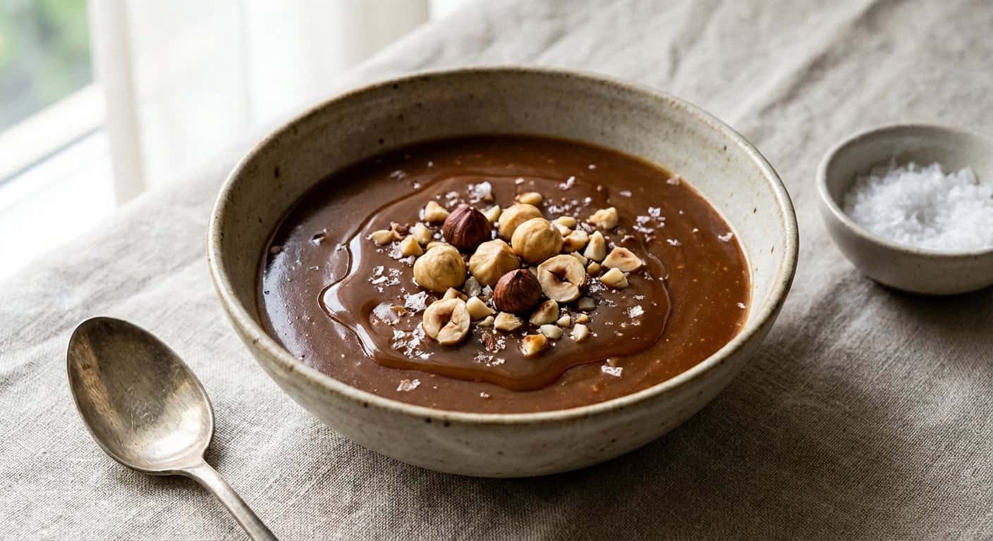 Cremoso de Caramelo Salado con Avellanas