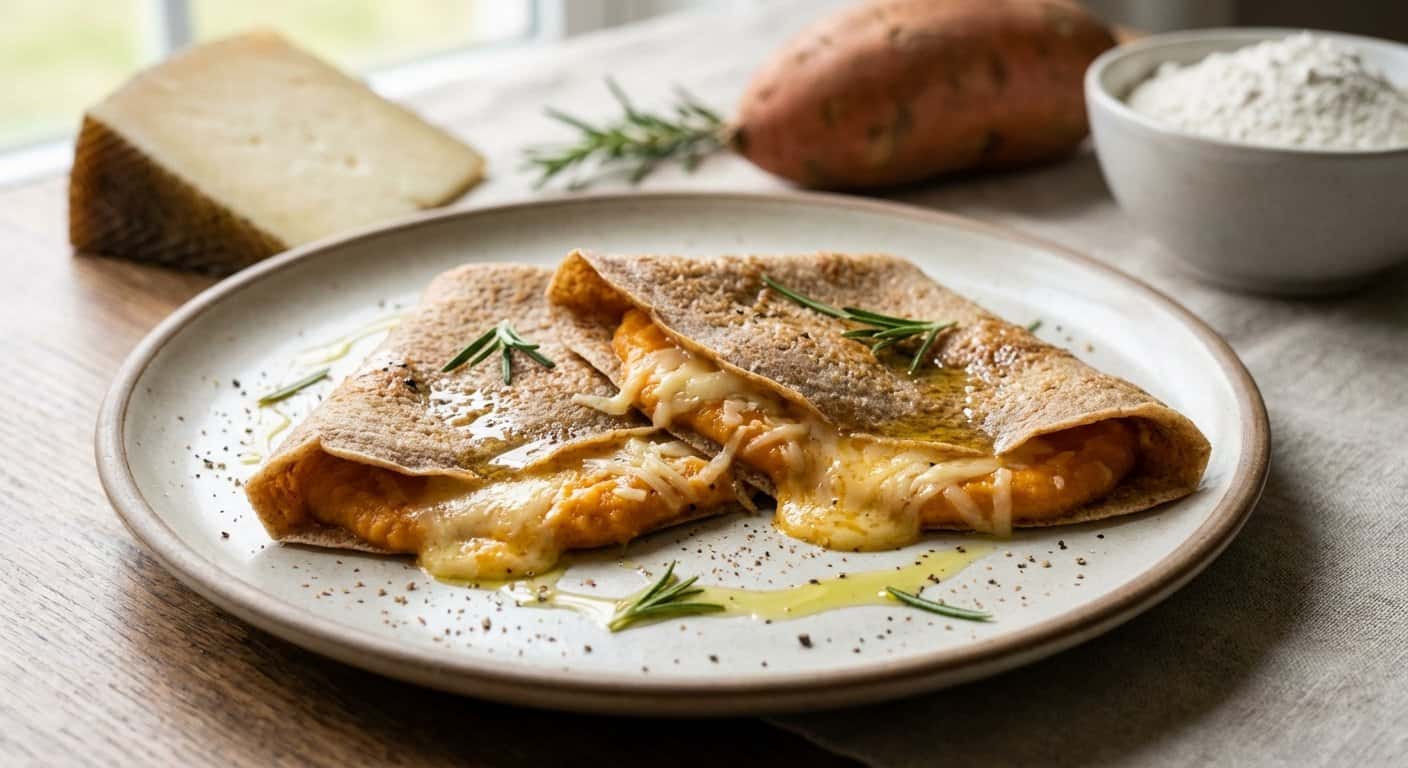 Crepes Salados con Boniato y Queso Curado