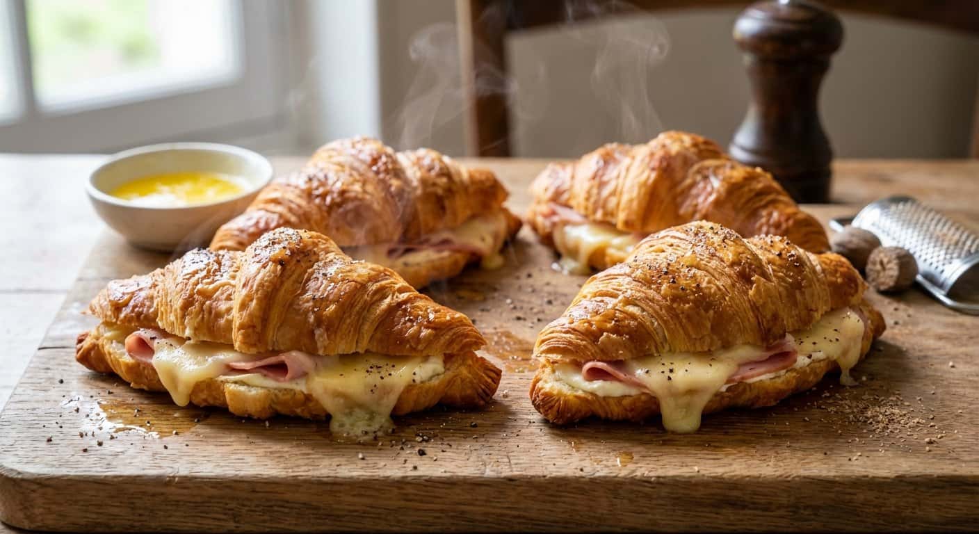 Croissants Rellenos Calientes en Airfryer
