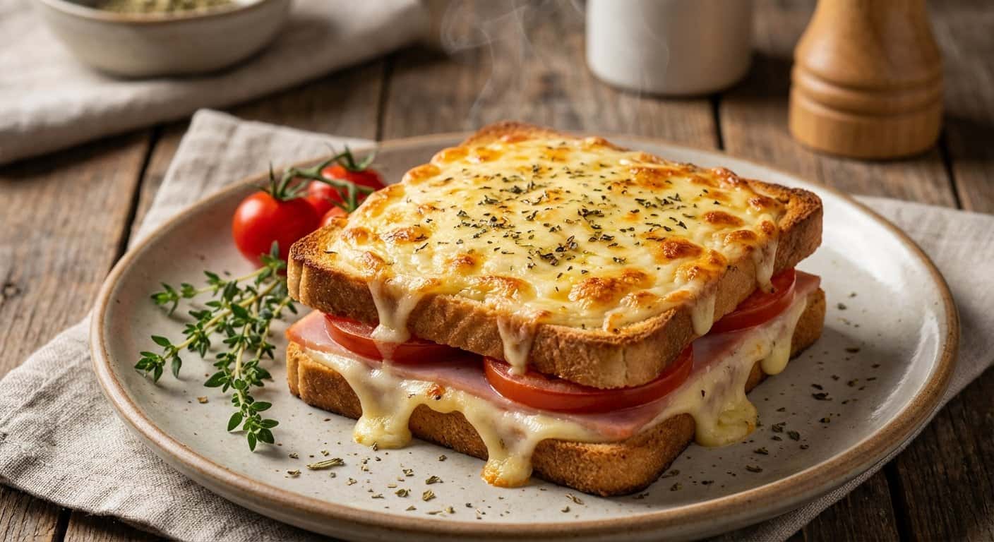 Croque-monsieur provenzal con hierbas