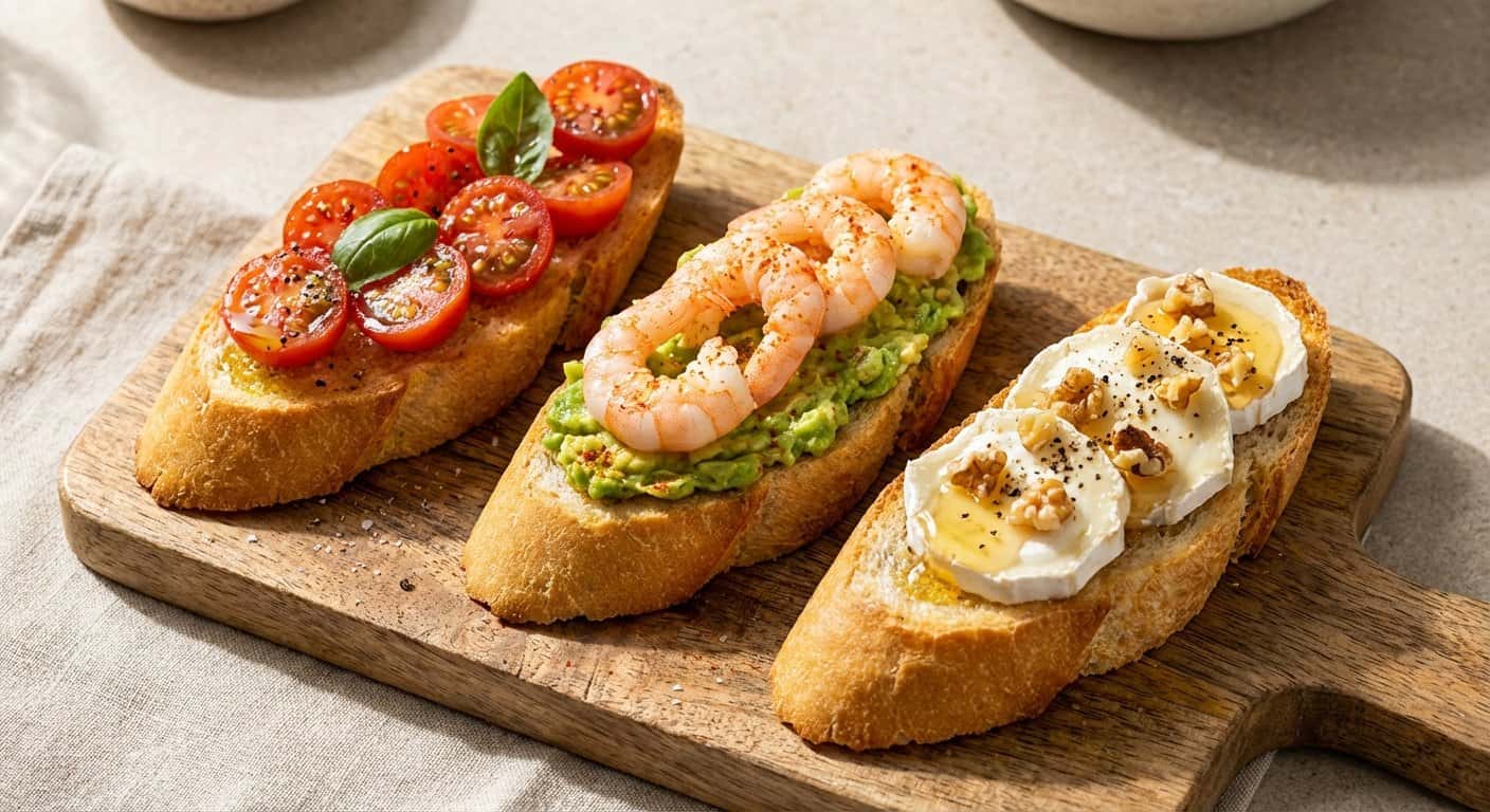Crostini Variados Mediterráneos