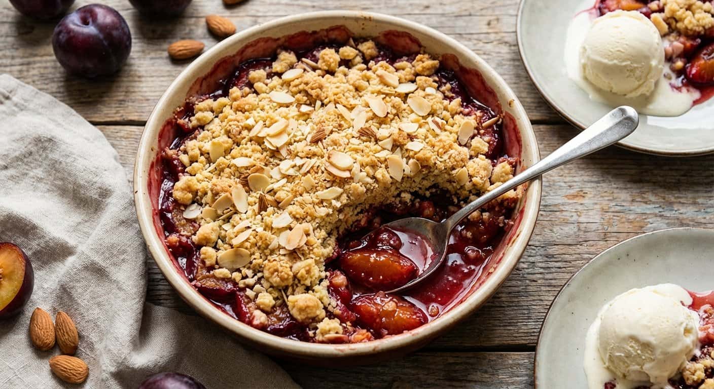 Crumble de Ciruela con Almendra