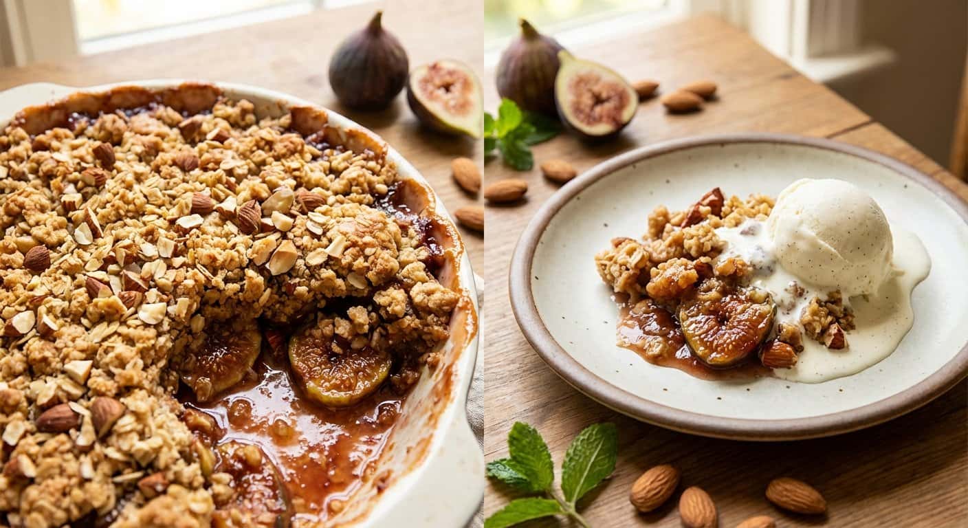 Crumble de higo con almendra