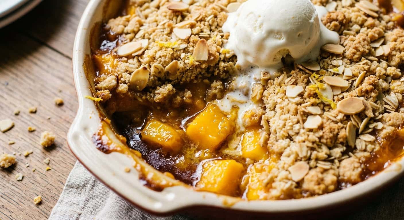 Crumble de Mango con Almendra