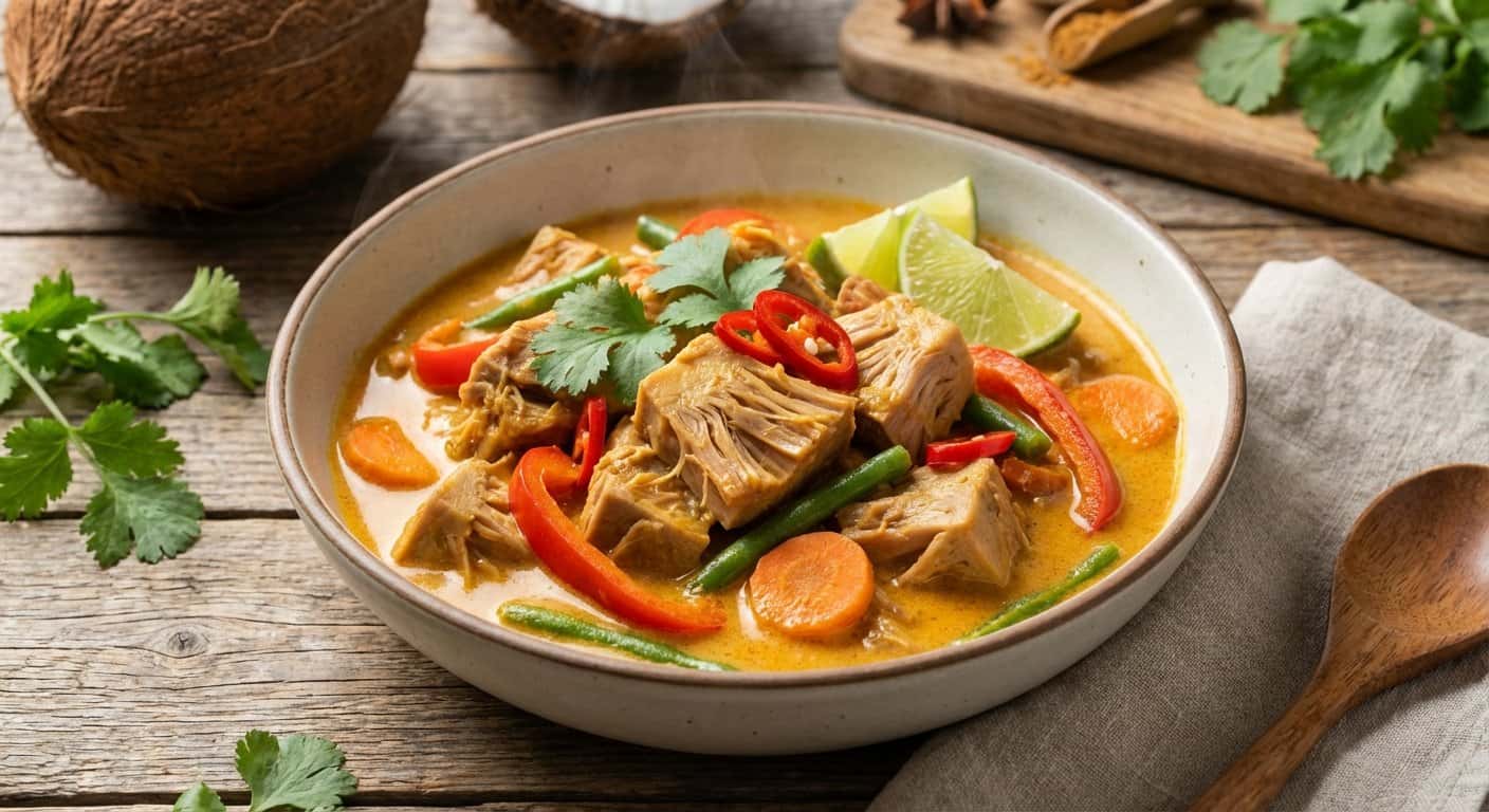 Curry de Jackfruit con Leche de Coco