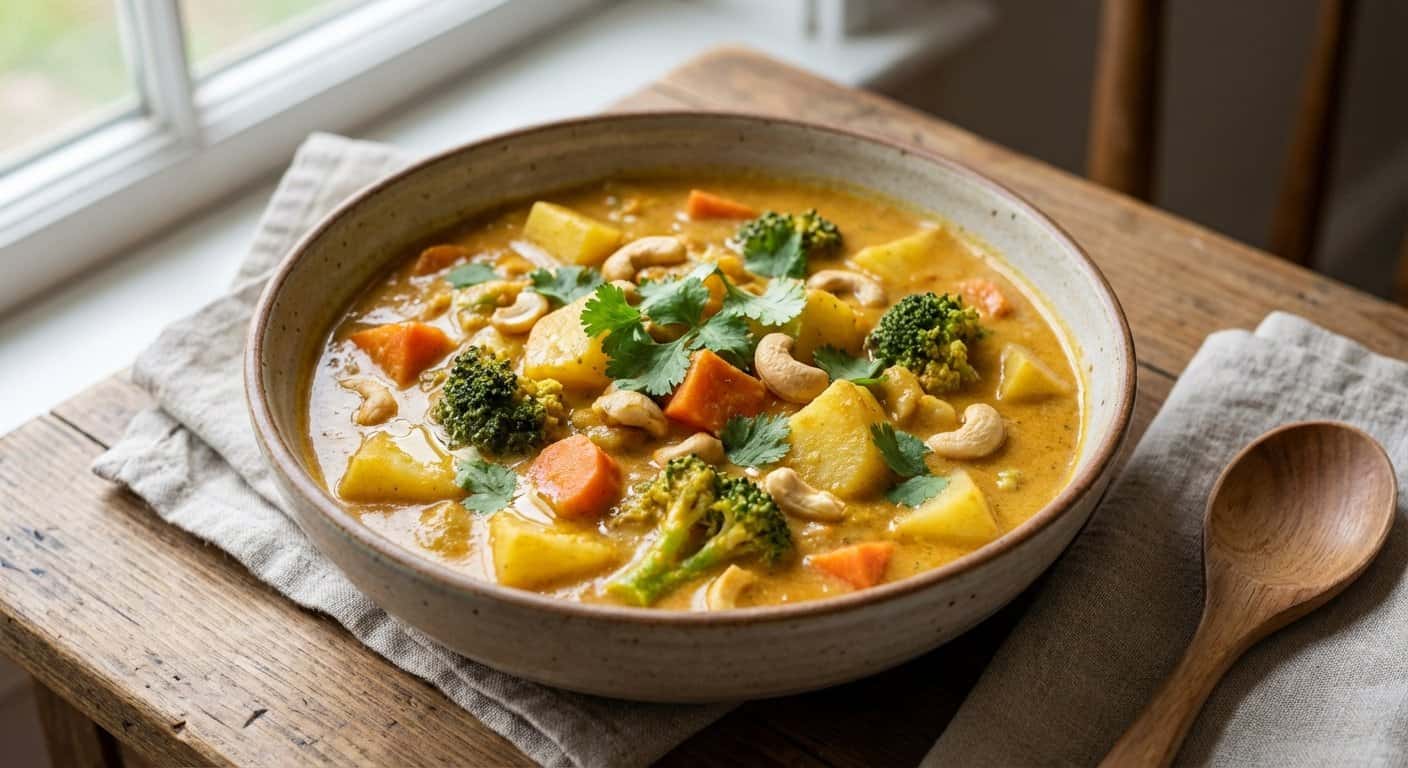 Curry de Verduras Korma Vegano