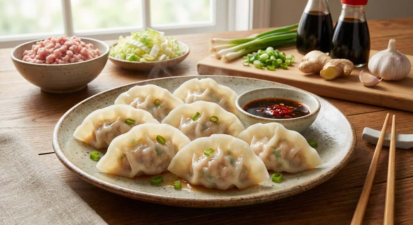 Dumplings Jiaozi al Vapor