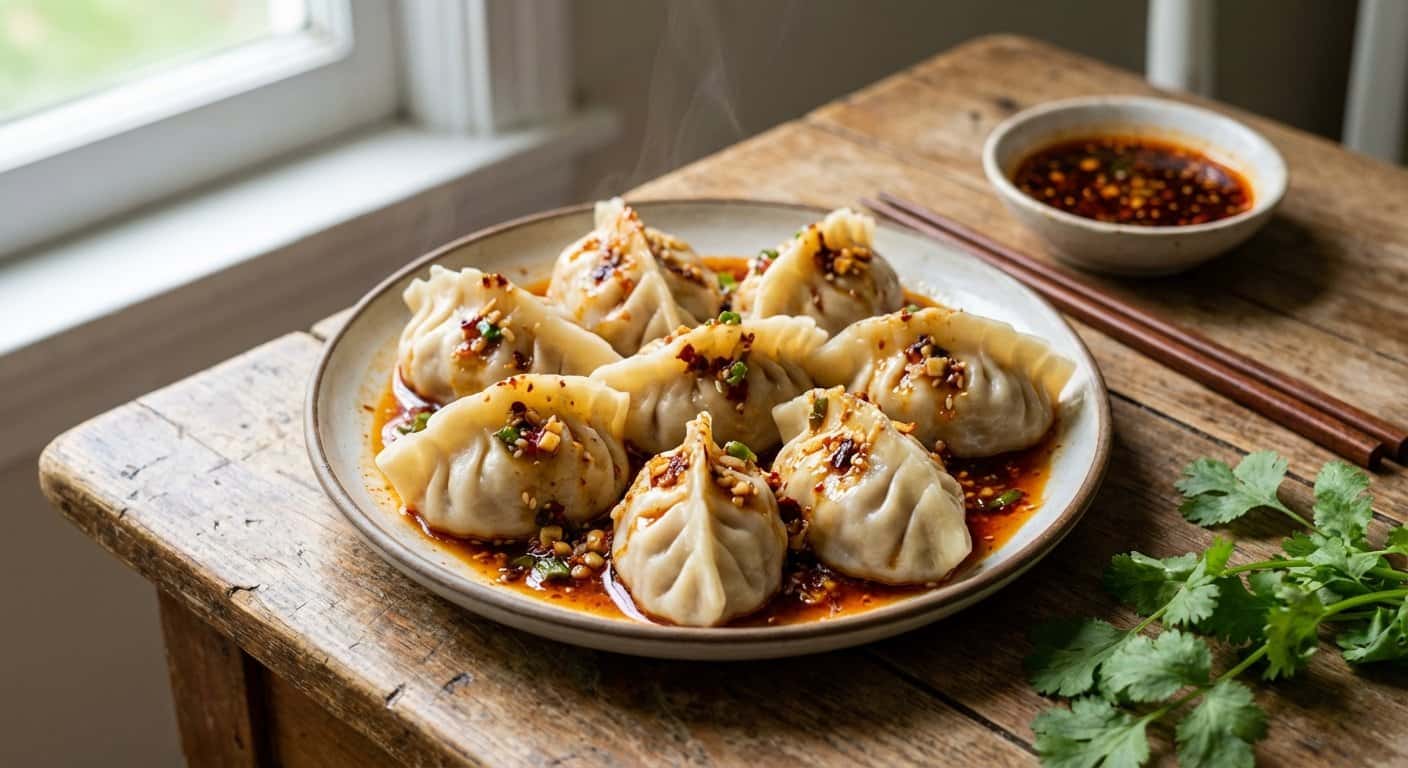Dumplings Pekín de Ternera con Salsa de Chili