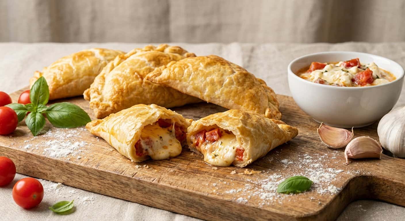 Empanadas con Masa Madre de Queso y Tomate