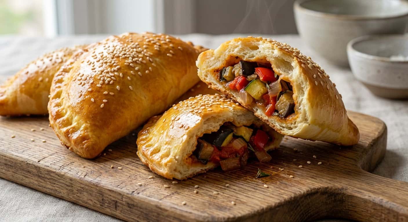 Empanadas de Pisto con Masa de Brioche